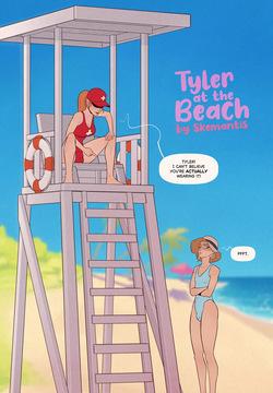 Tyler at the beach