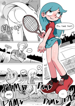 Hilda after tennis play
